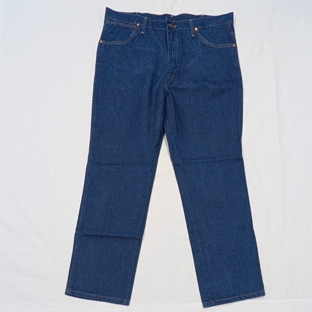 Wrangler 936PWD Cowboy Cut Slim Fit Jeans Mens 36x30 Indigo Blue Denim